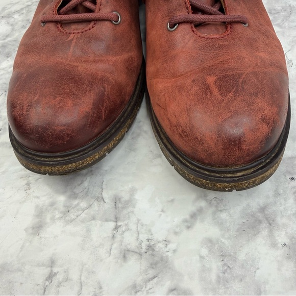 AETREX Aubrey Brownish Red Leather Hiking Waterproof Boots Women's US Size 8.5 - Picture 12 of 16